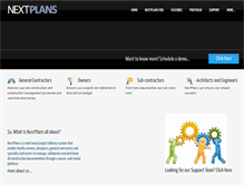 Tablet Screenshot of nextplans.com